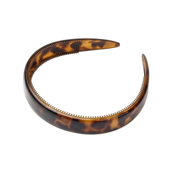 Tortoise Shell Headband, with Anti-Slip Teeth, Flexible No-Slip Hair Bands for Makeup Skincare Gym Work, Comfortable Daily Hair Accessories
