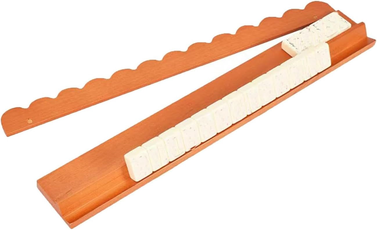 Tortoise Shell Mahjong Racks, 20 Inch Mahjong Racks with Pushers ...