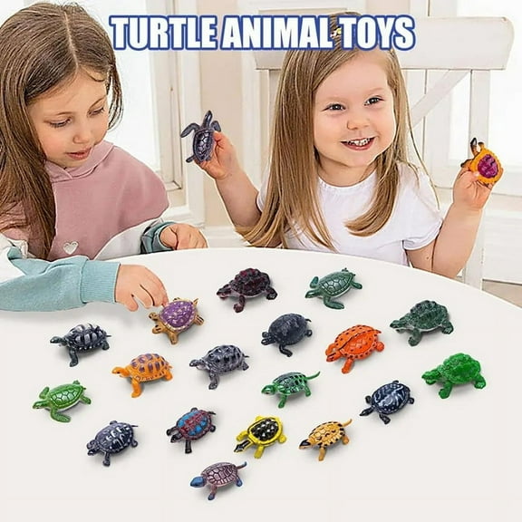 Tortoise Statue Turtle Figurines Miniature Figurines 20Pcs Realistic Turtle Statue Home Decor Kids Favor Decorations