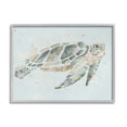 thumbnail image 1 of Tortoise Swimming Underwater Bubbles Animals & Insects Graphic Art Gray Framed Art Print Wall Art, 1 of 7