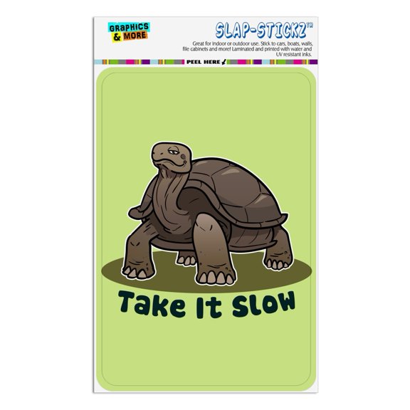Tortoise Take It Slow Turtle Home Business Office Sign