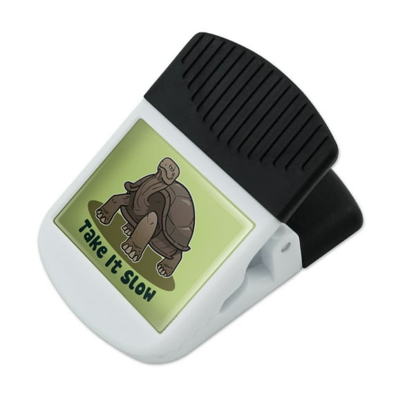 Tortoise Take It Slow Turtle Refrigerator Fridge Magnet Magnetic Hanging Hook Note Snack Clip