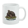 thumbnail image 1 of Tortoise Take It Slow Turtle White Mug, 1 of 4