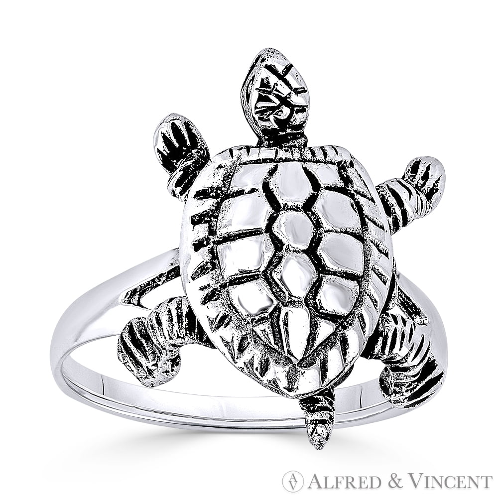 Sterling Silver Tortoise Ring, Baby Turtle Ring, Beach Ring, Silver Ring,  Ocean Ring, Animal Ring - Etsy