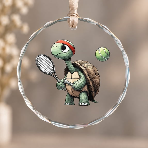 Tortoise Turtle Tennis Club Animals Sport Tournament Player Christmas ...