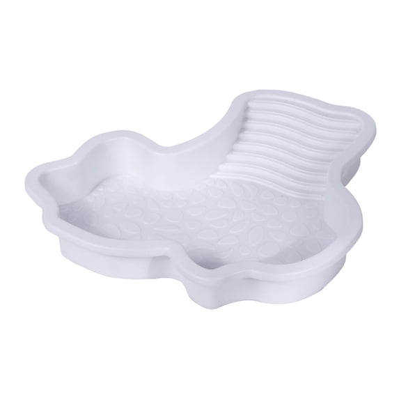 Tortoise Water Dish with Shallow Reptile Water Dish for Bathing Pool Smooth Easy Wash Tub for Gecko Reptile Habitat Suitable for Outdoor Use 1 Piece