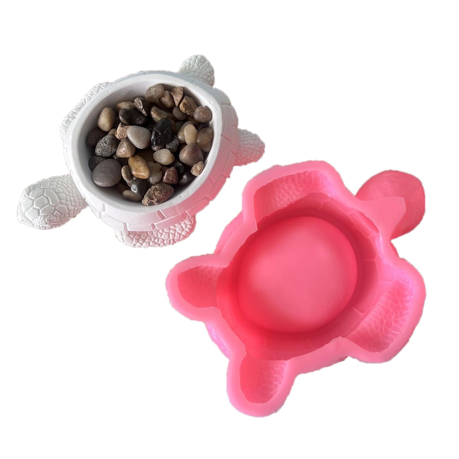 Tortoises Silicone Holder Molds for Epoxy Resin Cup Candy Jar Flower Planter Concrete Silicone Molds