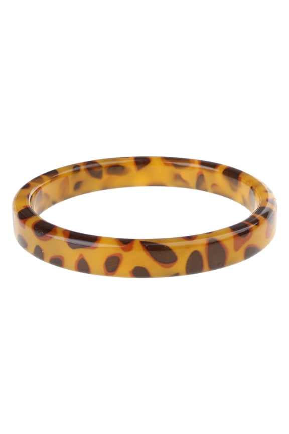 Tortoiseshell Acrylic Bracelet Classical Brown Leopard Mottled Bangle Jewelry Gift for Beach Dancing Office Daily Life