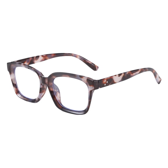Tortoiseshell Reading Glasses Blue Light Blocking Square Frame Anti Glare Computer Glasses For Women Men (6.3 Inches)
