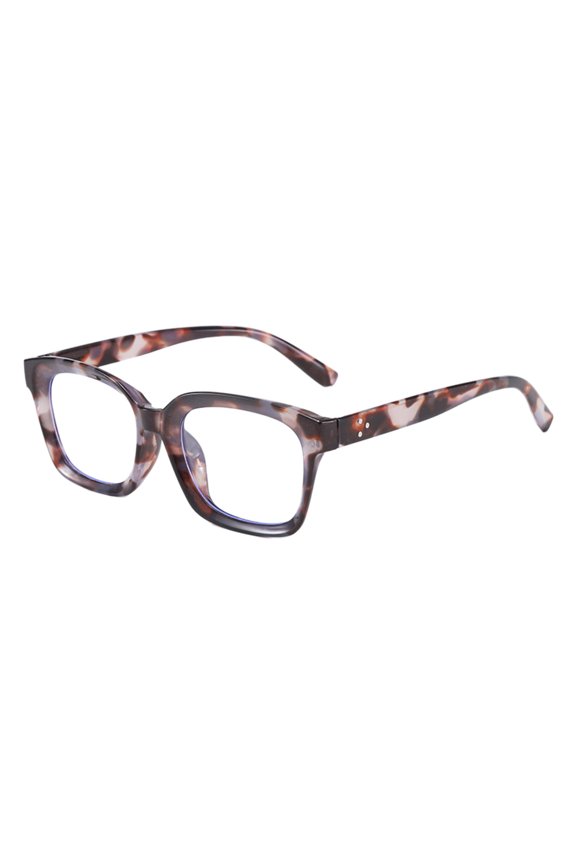 Tortoiseshell Square Reading Glasses with Blue Light Filtering Technology for Eye Comfort