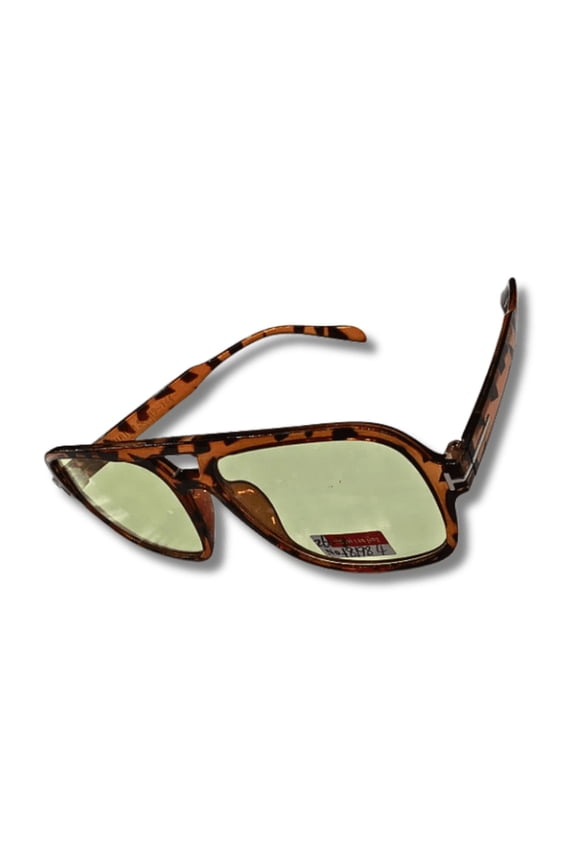 Tortoiseshell Sunglasses with Yellow-Tinted Lenses