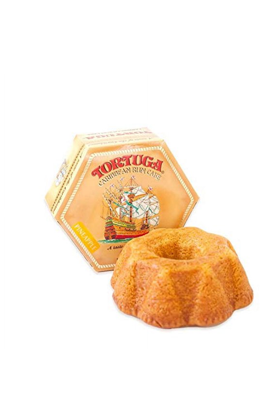 Caribbean Pineapple Rum Cake - 16 oz Rum Cake - The Perfect Premium Gourmet Gift for Stocking Stuffers, Gift Baskets, and Christmas Gifts - Great Cakes for Delivery
