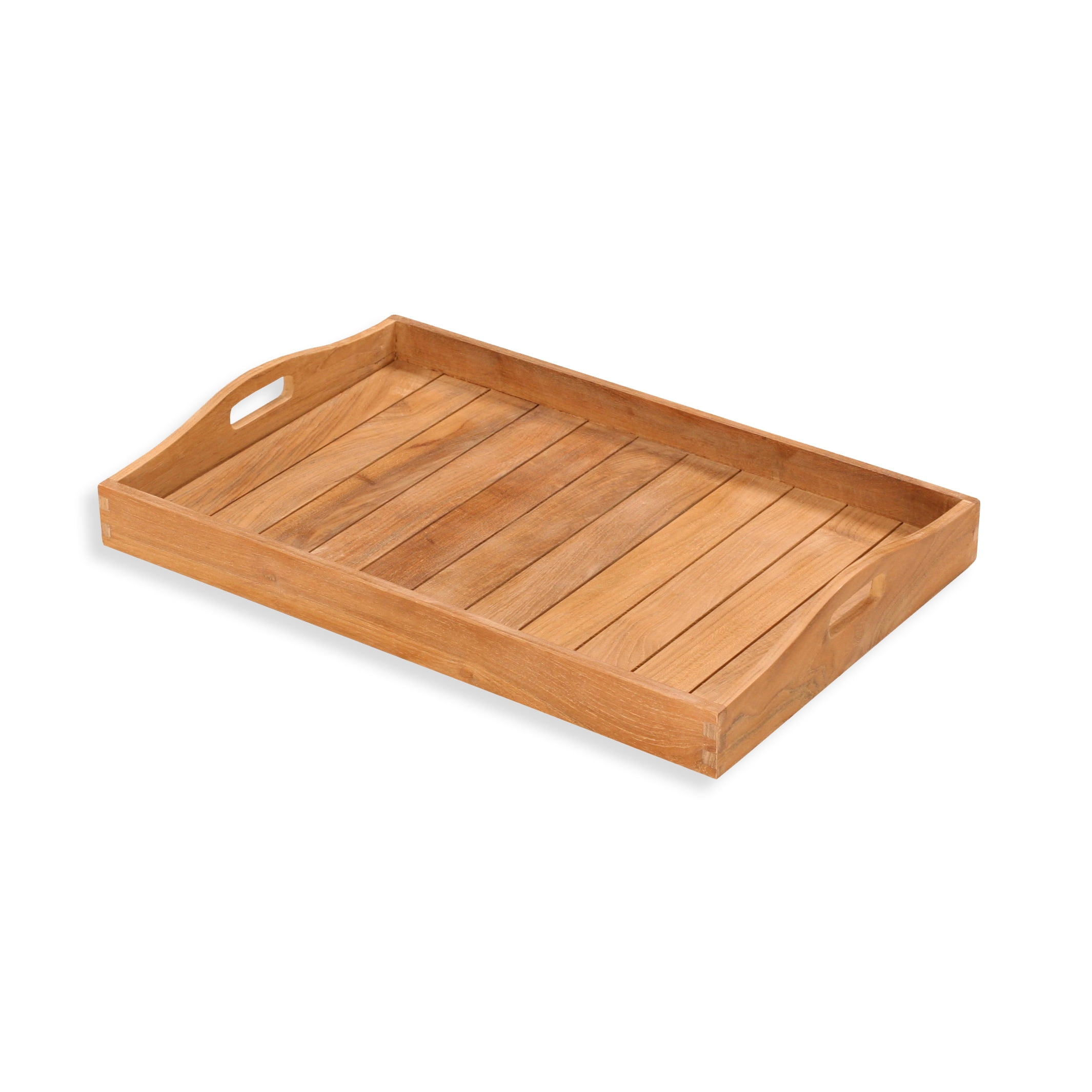 Tortuga Outdoor Jakarta Teak Outdoor Patio Serving Tray