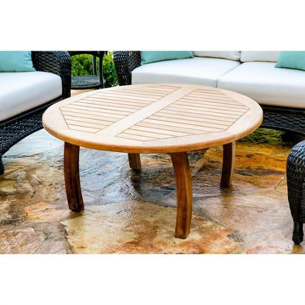 Tortuga Outdoor Jakarta Teak Outdoor Round Coffee Table - Walmart.com