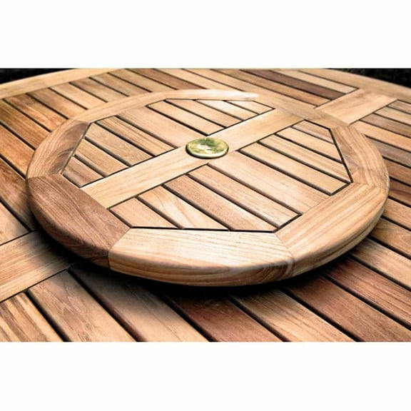 Tortuga Outdoor Jakarta Teak Wooden 20'' Lazy Susan