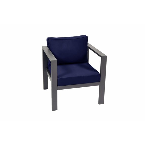 Tortuga Outdoor Lakeview 4-Piece Conversation Set with Loveseat - Navy