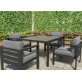 thumbnail image 1 of Tortuga Outdoor Lakeview Aluminum 5 Piece Dining Set with Table and 4 Chairs, Gray, 1 of 5