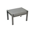 thumbnail image 1 of Tortuga Outdoor Lakeview Modern Aluminum Ottoman with Cushion, Charcoal Cushion, 1 of 4