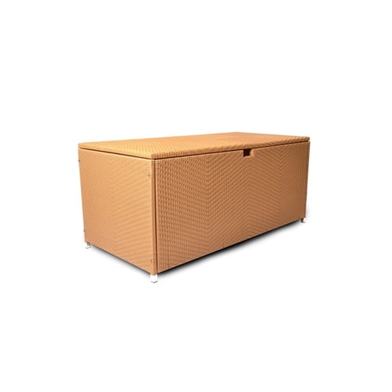 Tortuga Outdoor Sea Pines Large Wicker Storage Box, Mojave