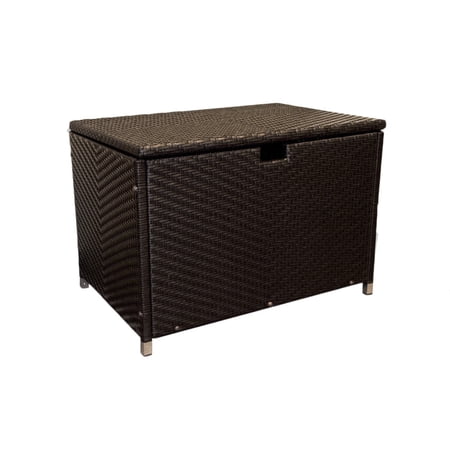 Tortuga Outdoor Medium Tortoise Outdoor Wicker Storage Box - 36" L x 24" W x 24" H