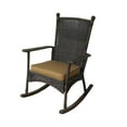 thumbnail image 1 of Tortuga Outdoor Portside Classic Wicker Rocking Chair in Dark Roast, 1 of 4