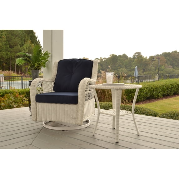 Tortuga Outdoor Rio Vista 2-Piece Table and Chair Set - White