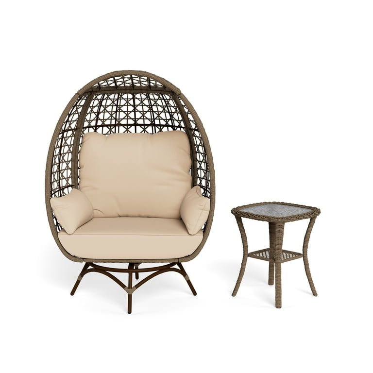 Tortuga Outdoor Rio Vista Resin Wicker Swivel Nest Swing and Table
