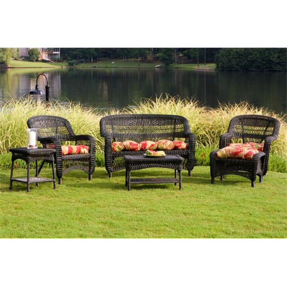 Tortuga PS6S-DKRST Portside 6 Piece Seating Set - Dark Roast