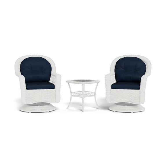 Tortuga Rio Vista 3-Piece Outdoor Bistro Set, White