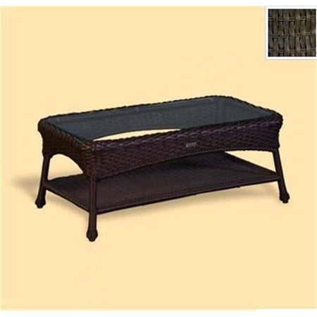 Tortuga Sea Pines Patio Furniture Wicker Coffee Table ---Tortoise