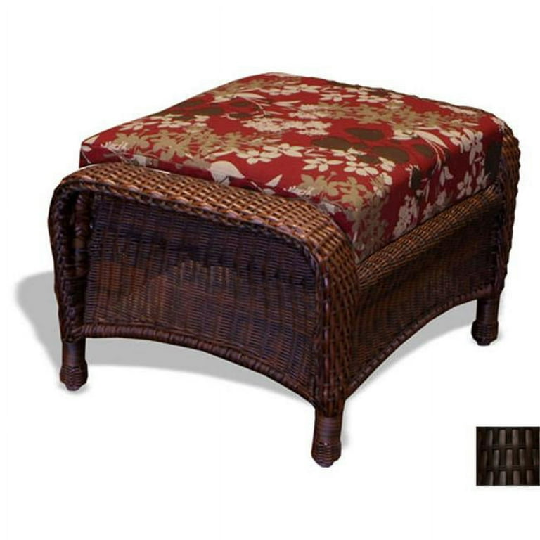 Tortuga Sea Pines Resin Wicker Ottoman Tortoise