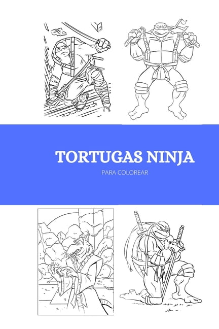 Tortugas Ninja Para Colorear (Paperback)