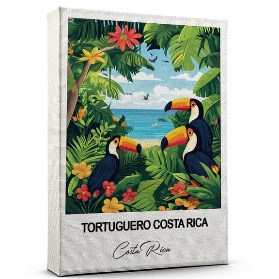 Tortuguero Costa Rica Travel Wall Art – Costa Rica Canvas – Travel Wall Decor with Timeless Appeal – A Special Gift for Loved Ones