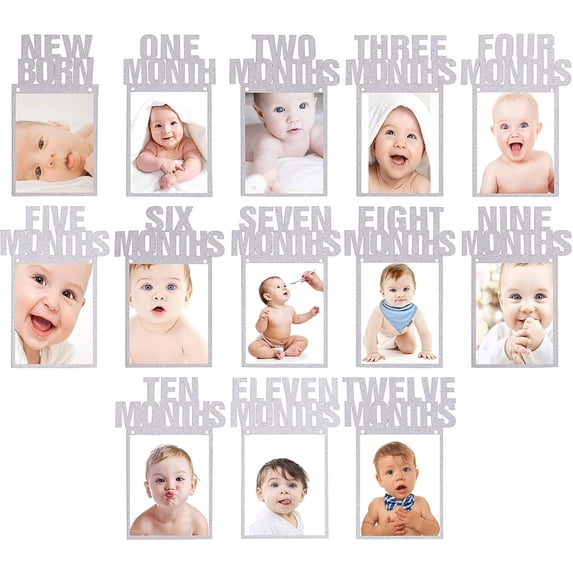 Torubia First Birthday Photo Banner and Baby Keepsake Decor