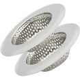 thumbnail image 1 of GIXUSIL 2 Pack of Stainless Steel Sink Drain Strainer Baskets 1.57 Inch Diameter. Kitchen Stopper. For Dishes Garbage Disposal Large Wide Rim Prevents Clogged Drains Catcher., 1 of 8