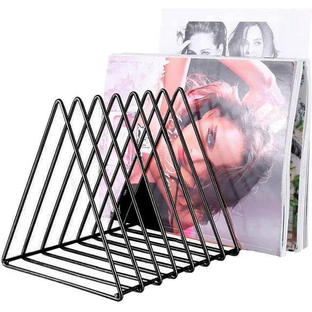 Torubia Triangle Desk Organizers Metal Wire Magazine Holder 10 Sections
