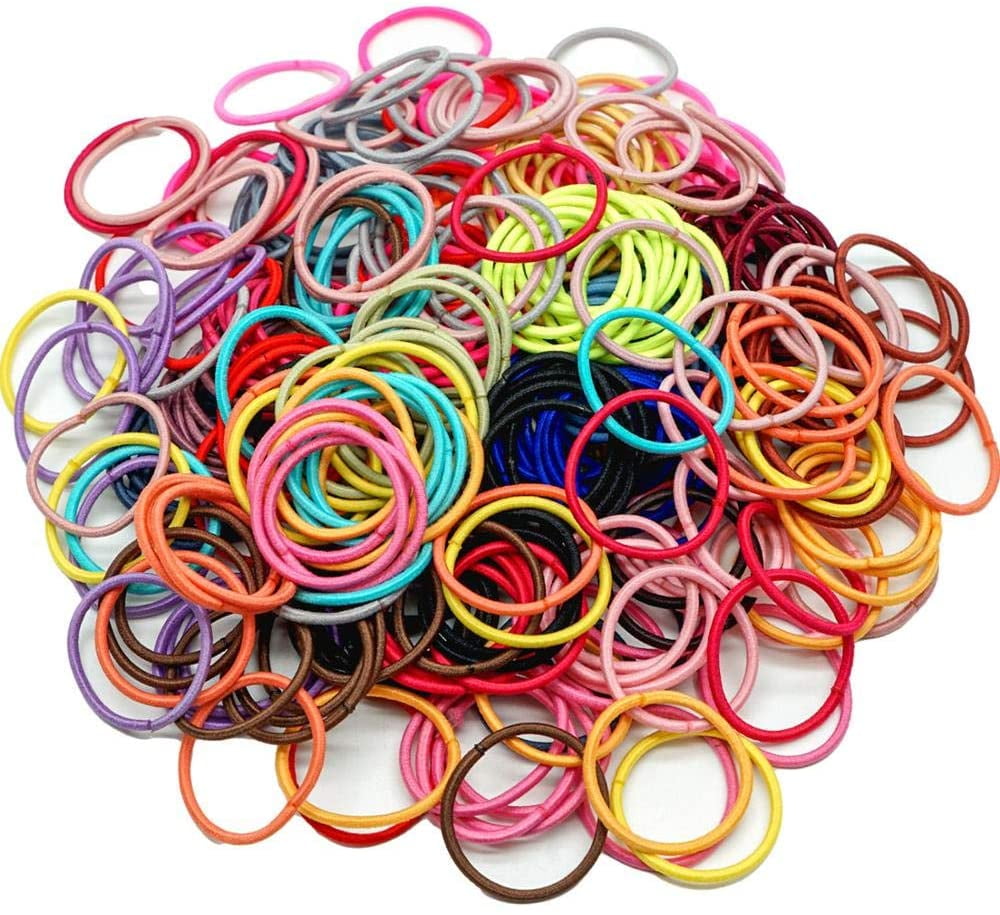 TorubiaA 180Pcs Baby Hair Ties for Thin Hair Ponytail Holder for