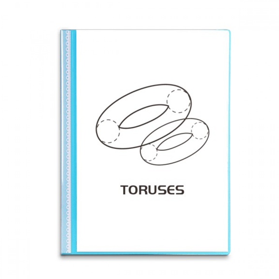 Torus Mathematical Geometric Space Book Sheet Protectors Portfolio Binder Folder