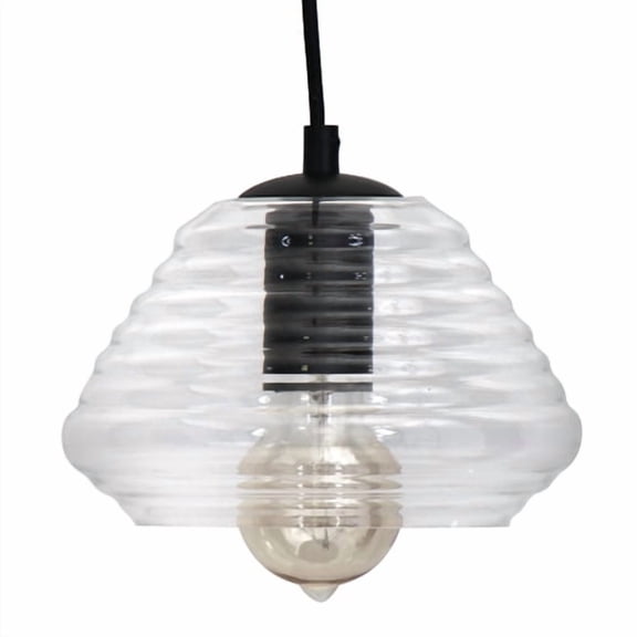 Torus Triangle Pendant With Clear Glass