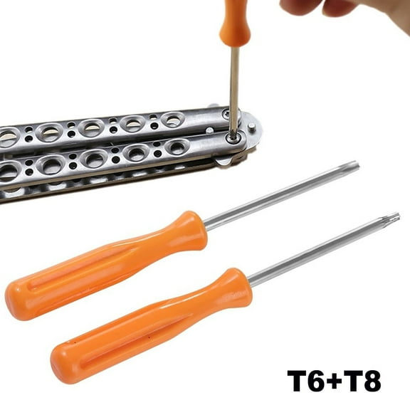 Torx Screwdriver Opening Orange/Silver T6 T8 Precision Accessories For Console Game Console Screwdriver, Hand Tools, Repair Kit