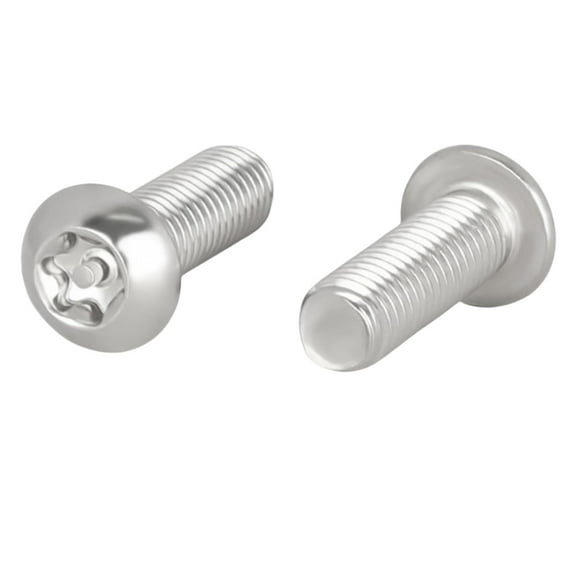 Torx Security Machine Screws - Stainless Steel, Tamper-Resistant, Button Head Screws,Anti-Theft Bolts for License Plates,Without Column