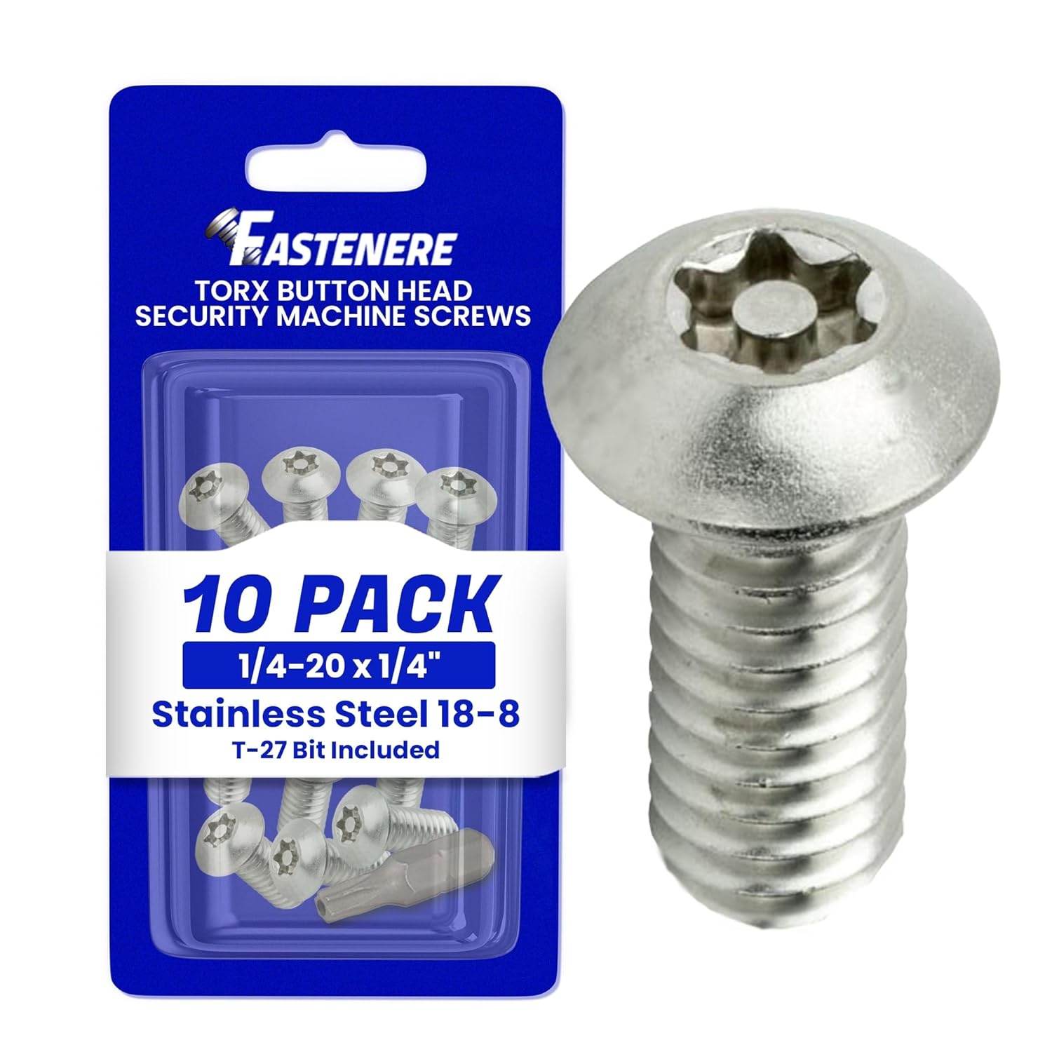 Torx Security Machine s 1/420 x 1/4" (10Pack) Stainless Steel