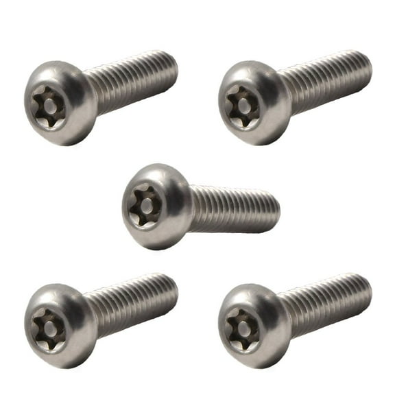 Torx Security Machine s - 6-32 x 1/4" (25-Pack) Stainless Steel, Tamper-Resistant, Button Head s, Bolt for Higher Level of Safety & Theft Prevention