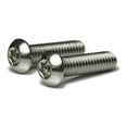thumbnail image 1 of Torx w/Pin Tamper Proof Security T-27 Button Cap Screw 18-8 Stainless Steel - 1/4-20 x 1 Qty-25, 1 of 3