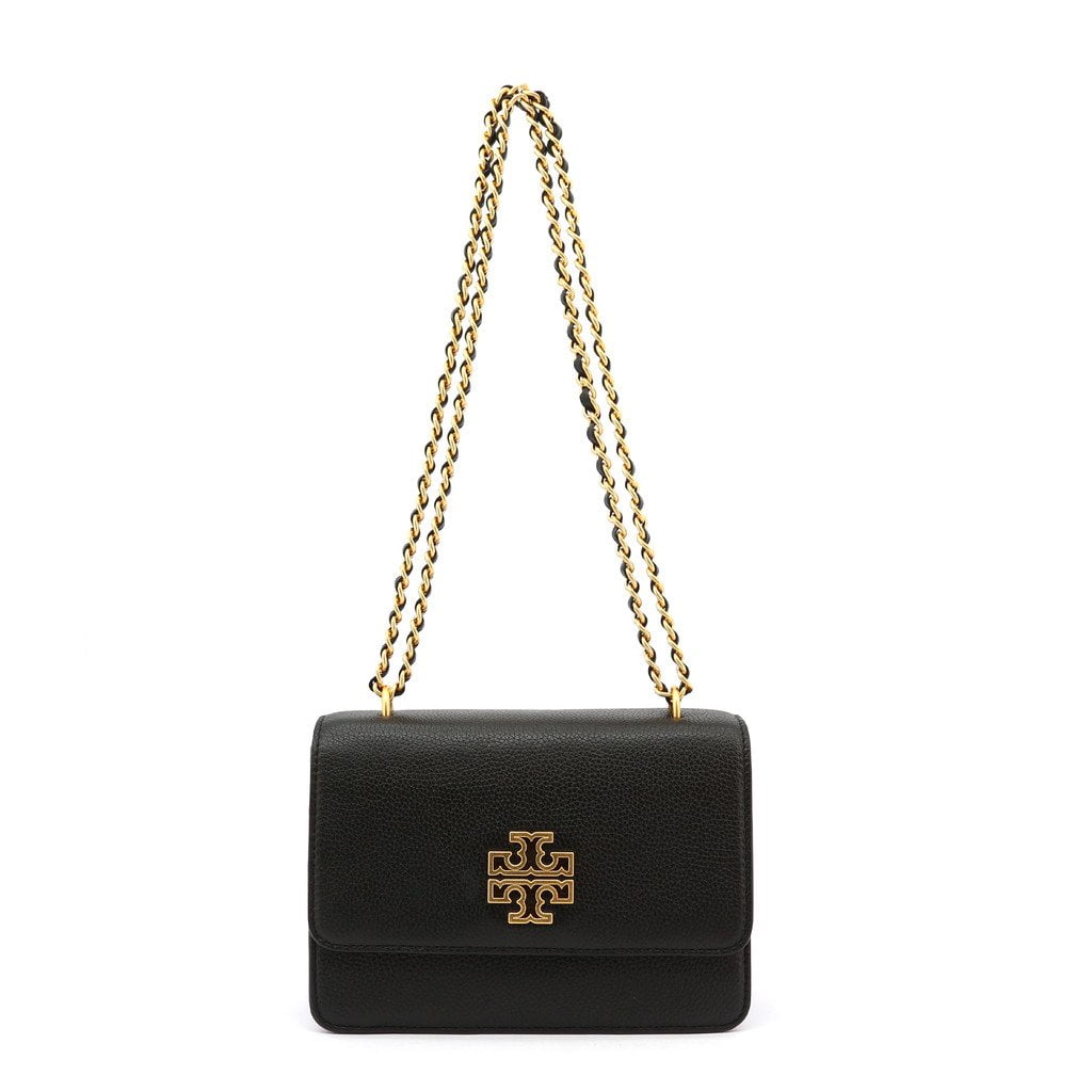 Tory Burch (141012) Britten Small Meadowsweet Leather Chain Wallet Crossbody  Bag - Walmart.com