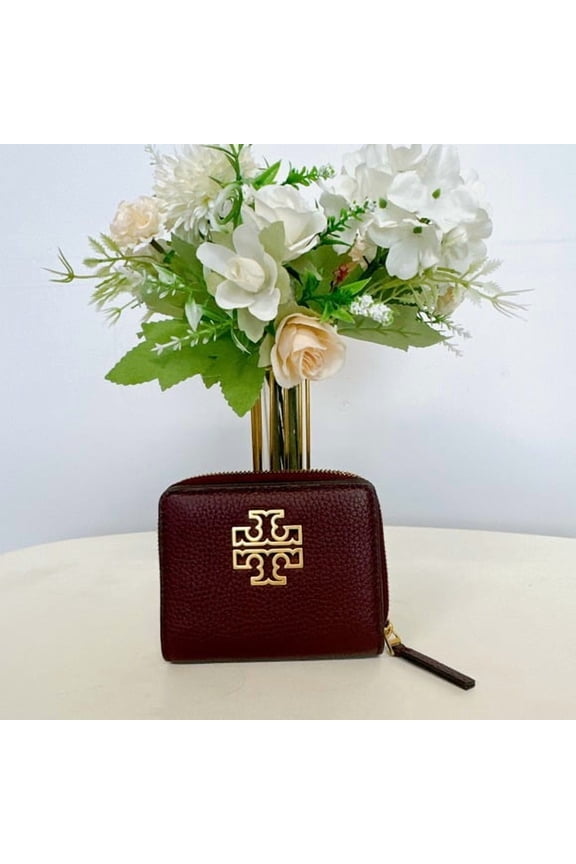75400 Britten Mini Zip Wallet IN IMPERIAL GARNET