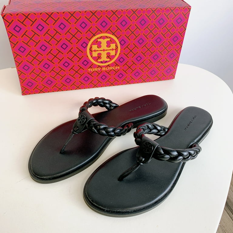 Tory Burch 88492 Braided Benton Thong Style Sandals Shoes Size 7.5