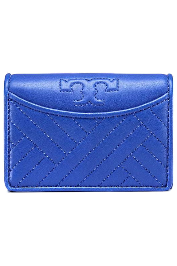 Women's Alexa Foldable Mini Wallet Card Case (Blue)