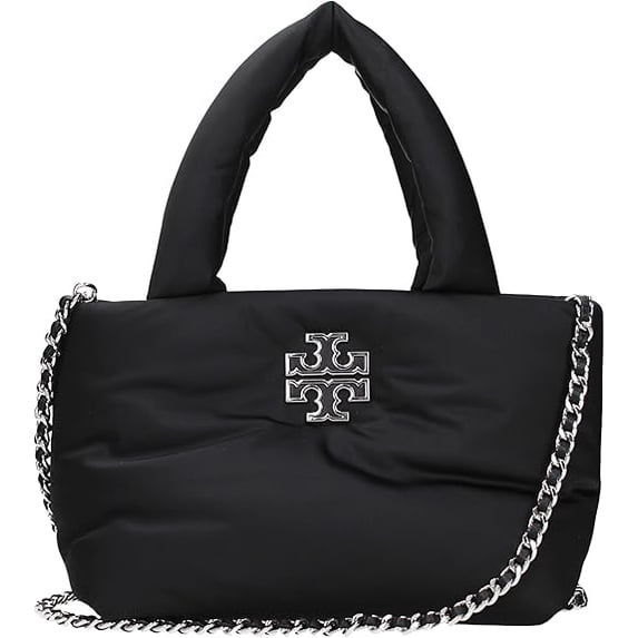 Tory Burch Britten Nylon Puffy Mini Tote (Black)