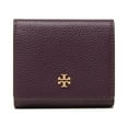 thumbnail image 1 of Tory Burch 75342-501 Women's New Plum Leather Blake Trifold Wallet, 1 of 3